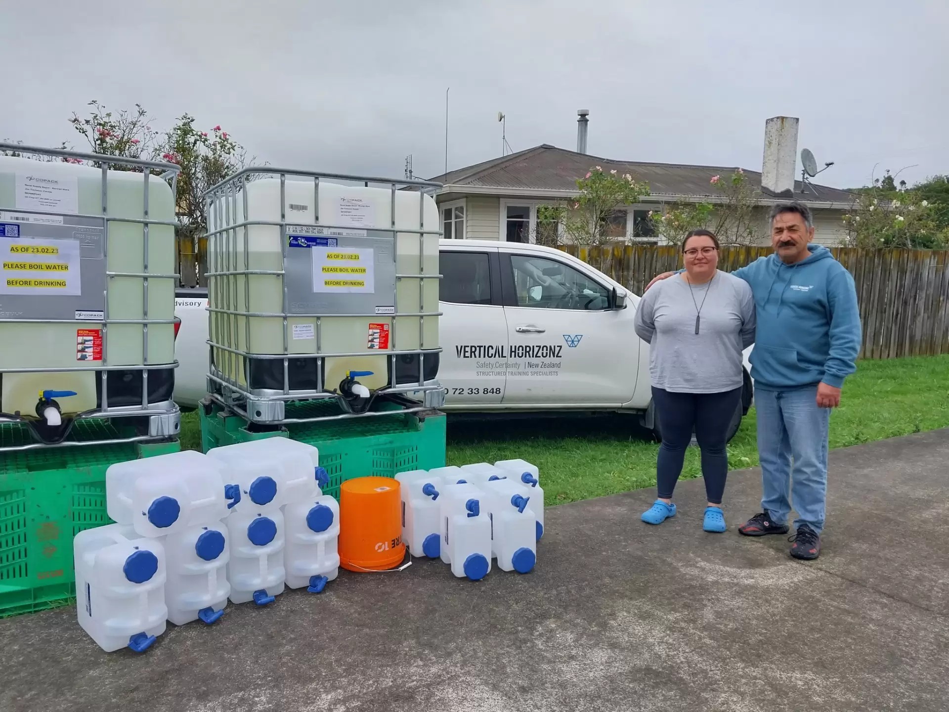 Cyclone Gabrielle relief - Pat and Staci